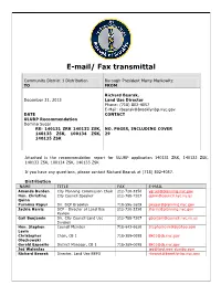 E-Mail Transmittal