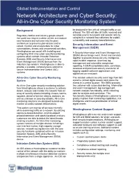 Network Architecture and Cyber Security: All-In-One Cyber Security Monitoring System