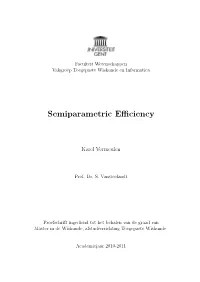 Semiparametric Efficiency