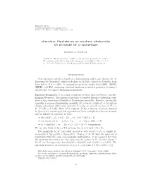 SPECTRAL PROPERTIES of ELLIPTIC OPERATORS Zk on BUNDLES of 2 -MANIFOLDS