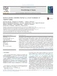 Systems Genetics Identifies Hp1bp3 As a Novel Modulator of Cognitive