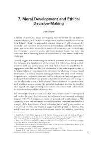 7. Moral Development and Ethical Decision-Making