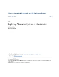 Exploring Alternative Systems of Classification Kathleen A