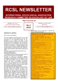 RCSL Newsletter 2019
