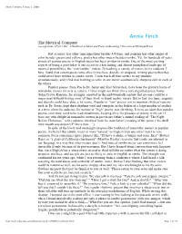 The Metrical Compass (Excerpt from a Poet’S Ear: a Handbook of Meter and Form, Forthcoming, University of Michigan Press)