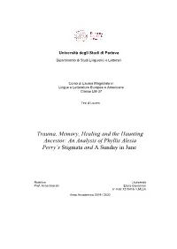 An Analysis of Phyllis Alesia Perry's Stigmata and a Sunday in June