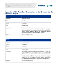 Appendix A16.8 Townland Boundaries to Be Crossed by the Proposed Project