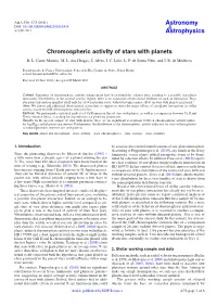 Chromospheric Activity of Stars with Planets