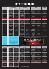 Event Timetable