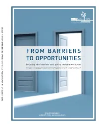 From Barriers to Opportunities Mapping the Barriers and Policy Recommendations for Achieving Equality Between the Arab and Jewish Citizens of Israel