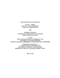 Joint Written Statement by David L. Cohen Executive