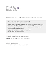 Mass Spectrometry Profiling of Oxylipins, Endocannabinoids, and N