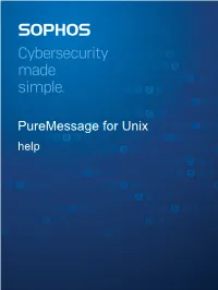 Puremessage for Unix Help Contents Getting Started