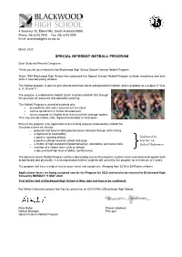 Special Interest Netball Program