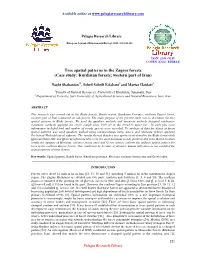 Tree Spatial Patterns in the Zagros Forests (Case Study: Kurdistan Forests; Western Part of Iran)