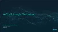 AVEVA Insight Workshop