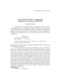 Beowulf Was Not There”: Compositional Implications of Beowulf, Lines 1299B-1301