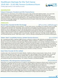 Breakout Sessions and Panelists Bios