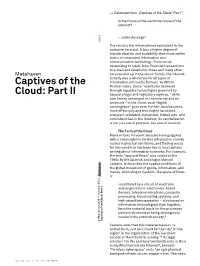Captives of the Cloud: Part II