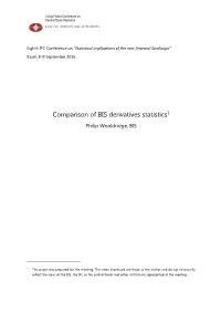 Comparison of BIS Derivatives Statistics1
