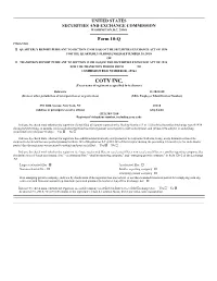 COTY INC. (Exact Name of Registrant As Specified in Its Charter)