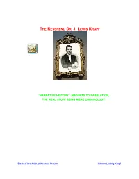 Johann Ludwig Krapf HDT WHAT? INDEX