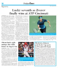 Lucky Seventh As Zverev Finally Wins at ATP Cincinnati