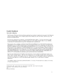 UH Faculty Handbook