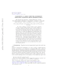 Calibrating a Large Computer Experiment Simulating Radiative