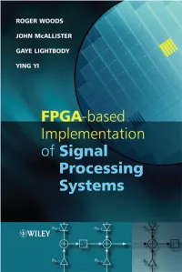 FPGA-Based Implementation of Signal Processing Systems