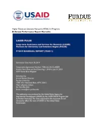 Higher Education Solutions Network (HESN) 2.0 Programs Bi-Annual Performance Report Narrative