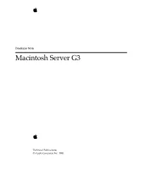Macintosh Server G3