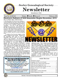 Newsletter Established 1965
