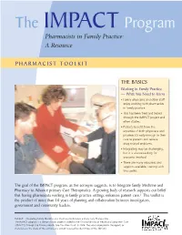 Pharmacists in Family Practice: a Resource