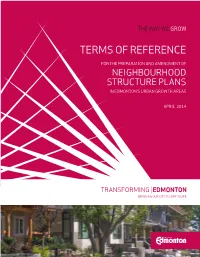 Terms of Reference