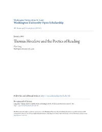 Thomas Hoccleve and the Poetics of Reading Elon Lang Washington University in St