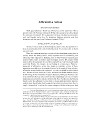 Affirmative Action