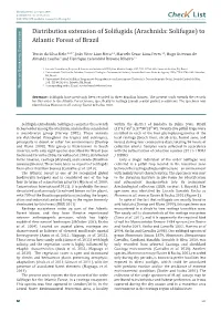 Chec List ISSN 1809-127X (Available at Journal of Species Lists and Distribution