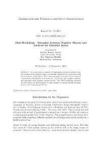 Interplay Between Number Theory and Analysis for Dirichlet Series