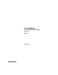Licensing Information User Manual Release 8.2 Revision 1