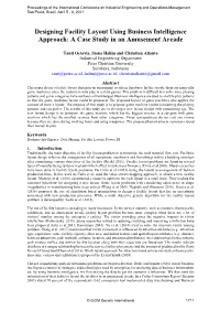 Designing Facility Layout Using Business Intelligence Approach: a Case Study in an Amusement Arcade