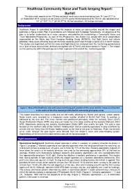 Heathrow Community Noise and Track-Keeping Report: Burhill