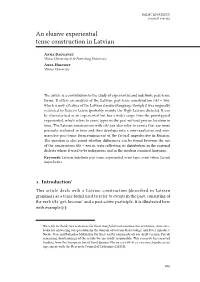 An Elusive Experiential Tense Construction in Latvian