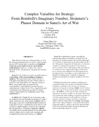 From Bombelli's Imaginary Number, Steinmetz's Phasor Domain To