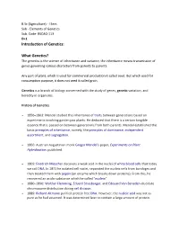 Introduction of Genetics: What Genetics?