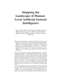 Mapping the Landscape of Human- Level Artificial General Intelligence