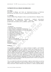 Nutriceuticals from Mushrooms - S.T