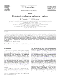 Phytosterols: Applications and Recovery Methods