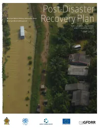 Post-Disaster Recovery Plan and Recovery Framework 17