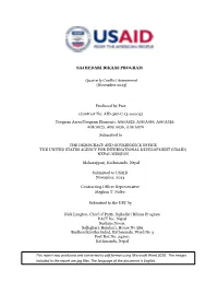 Program Areas/Program Elements: A06/A025, A08/A036, A06/A026, A08/A025, A08/A036, A18/A074 Submitted To